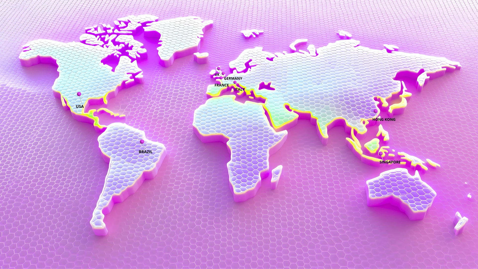 Th3 Group — international presence map